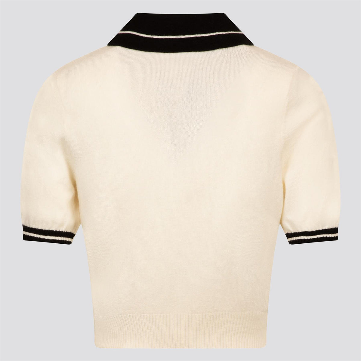 Womens Mikayla Cropped Knit Top Canvas