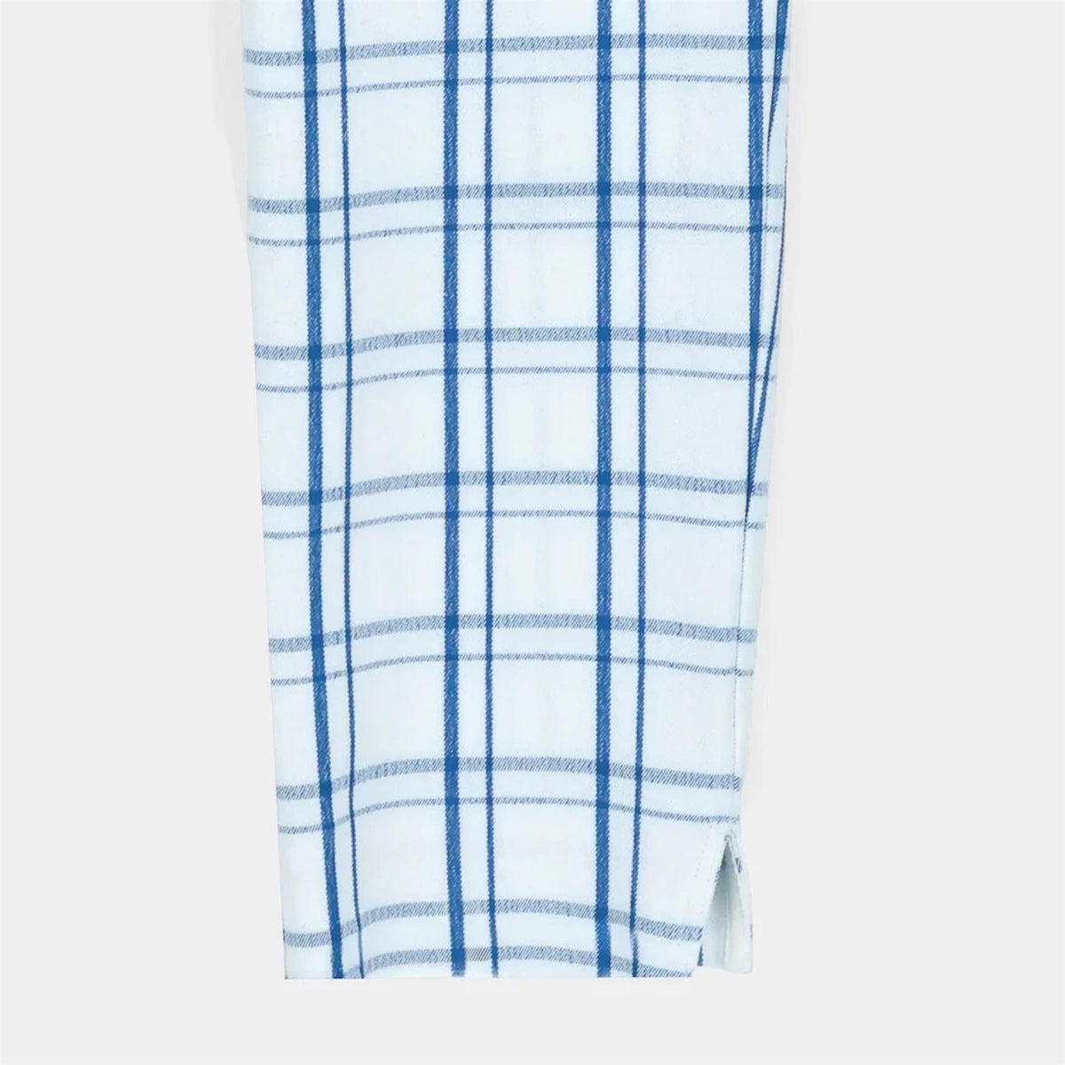 Womens Match Point Check Pant White/Blue Check