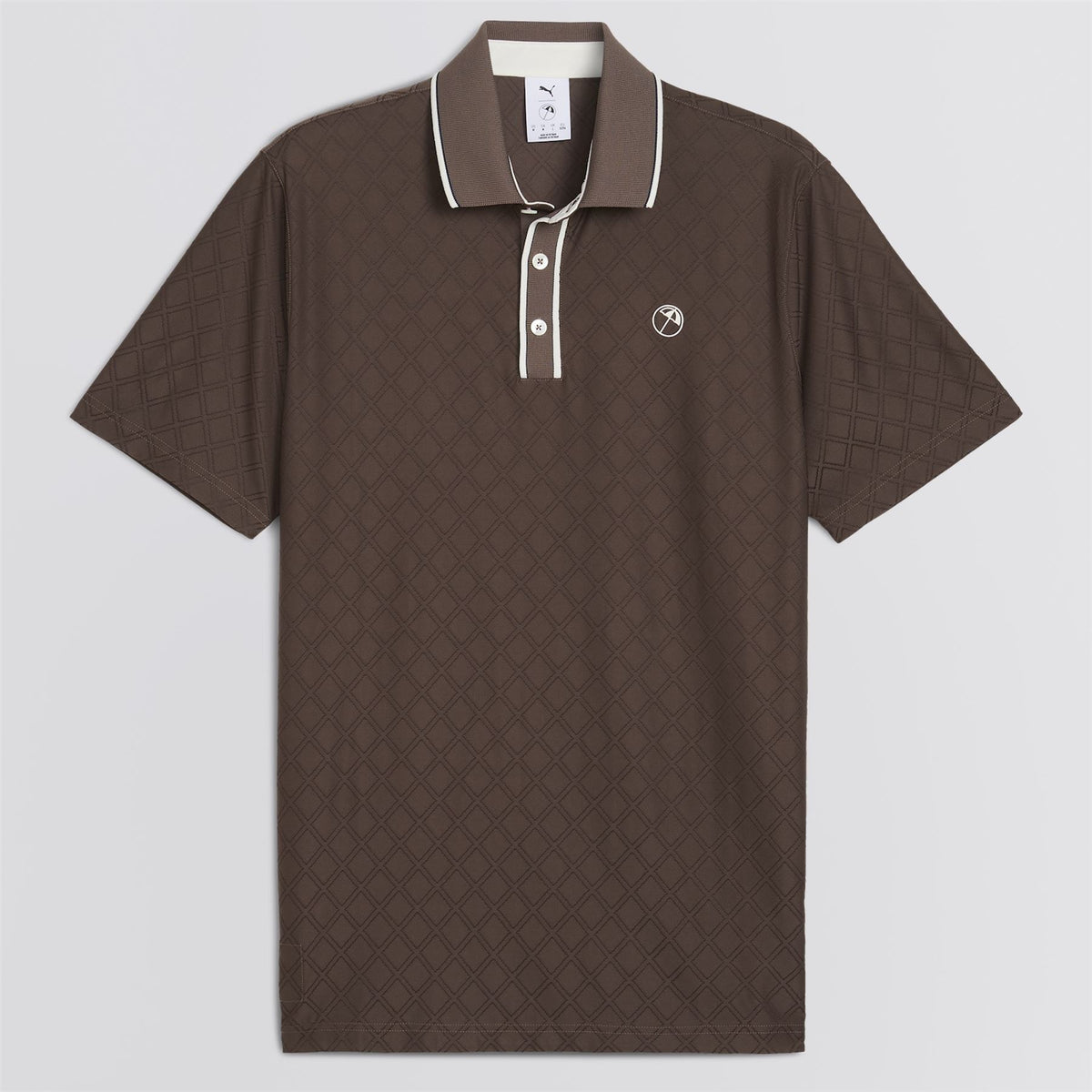 x AP Tipped Jacquard Polo Flat Bronze
