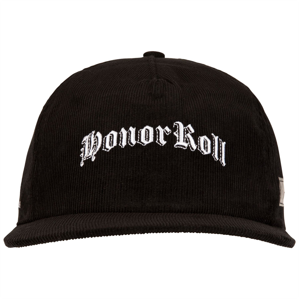 Honor Roll Corduroy Snap Back Black
