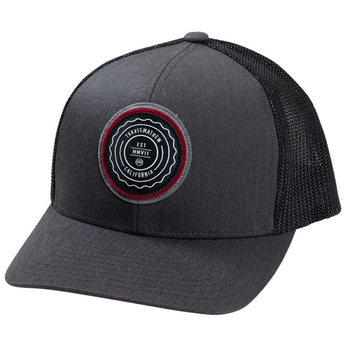 The Patch Cap Heather Grey Pinstripe