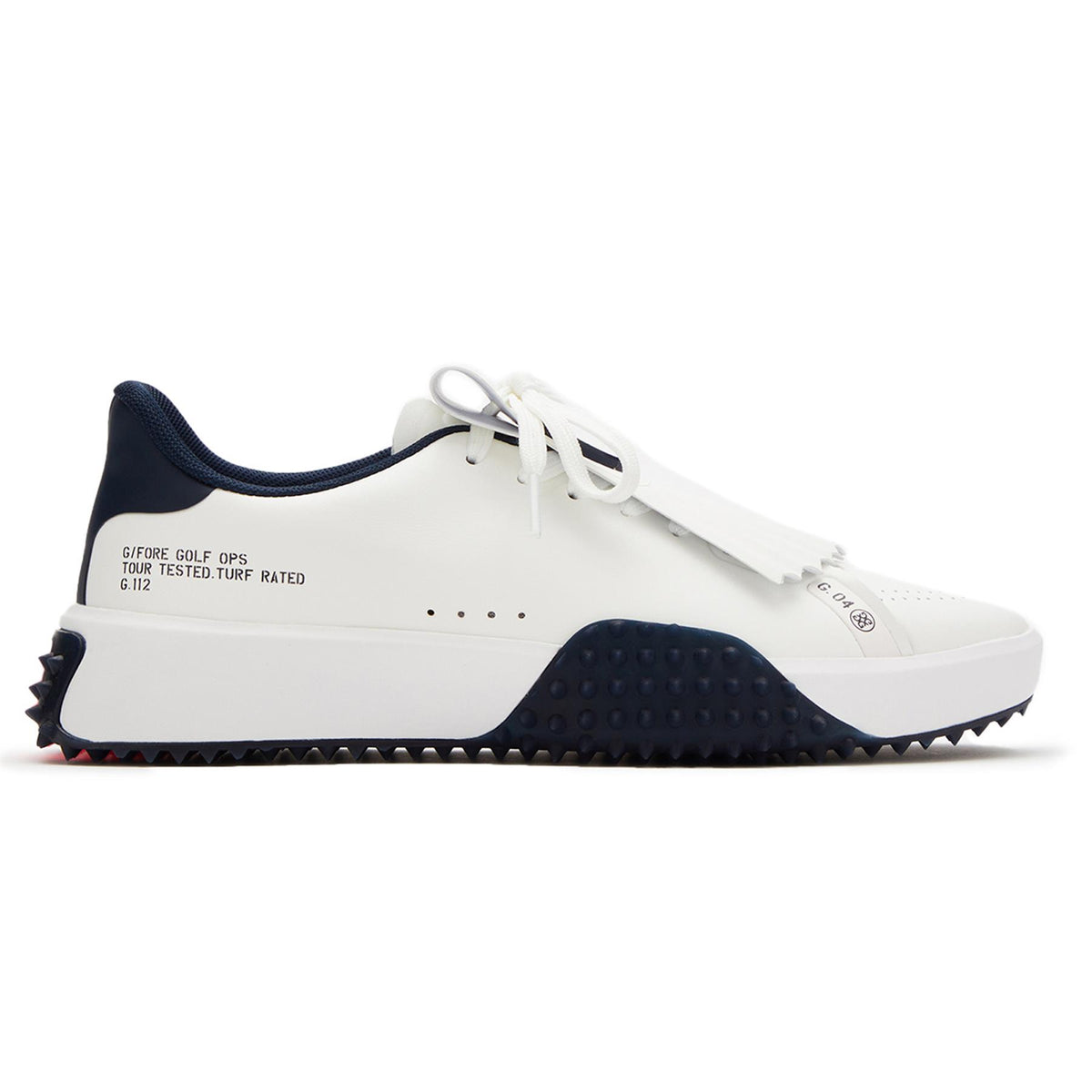 Womens G.112 P.U. Leather Kiltie Golf Shoe Snow/Twilight