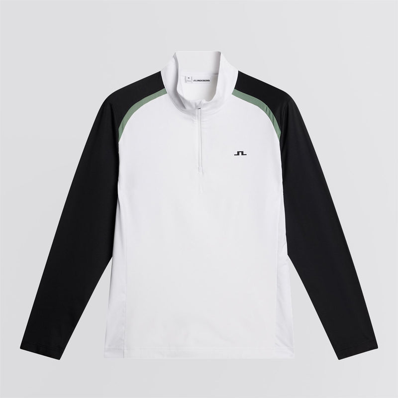 Blake Zip Mid Layer White