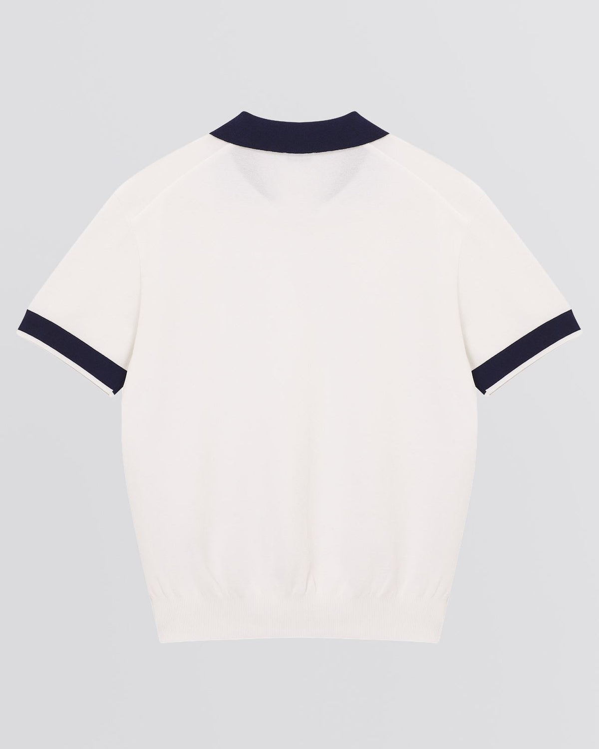 Maryse Knit Sweater Polo Shirt White