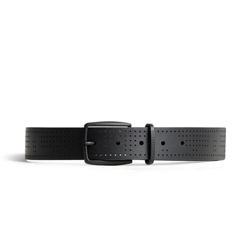 Vent Leather Grain Belt Black - SS25