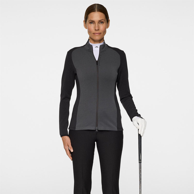 Womens Nami Zip Mid Layer Black