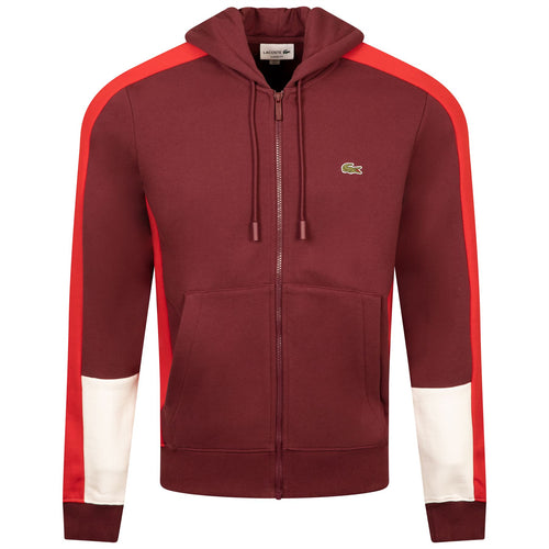 Colorblock Hoodie Bordeaux/Red/White - SS24