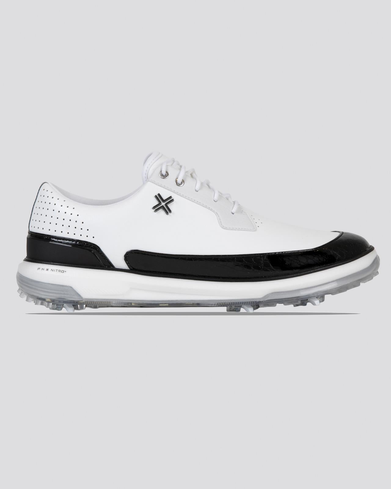 Moving Day SC RS Spiked Golf Shoes White/Black/Gator
