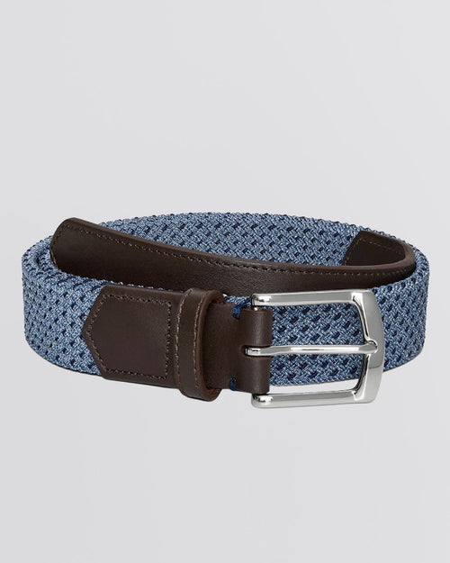 The Fisher Belt Slate/Navy Basketweave