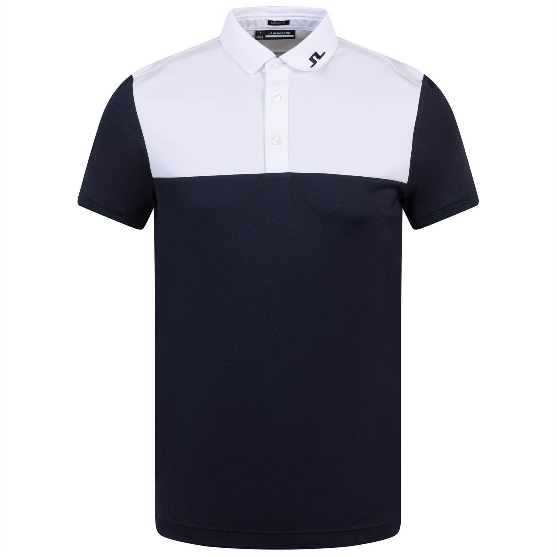 J. Lindeberg Mens Jeff Regular Fit Golf Polo - White L at  Men's  Clothing store