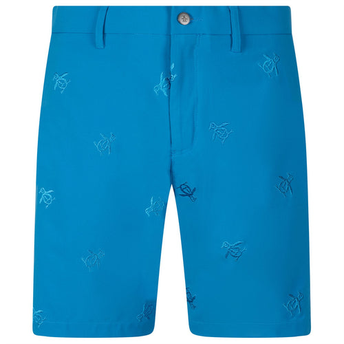 Pete Embroidered Golf Shorts Mediterranean - AW23