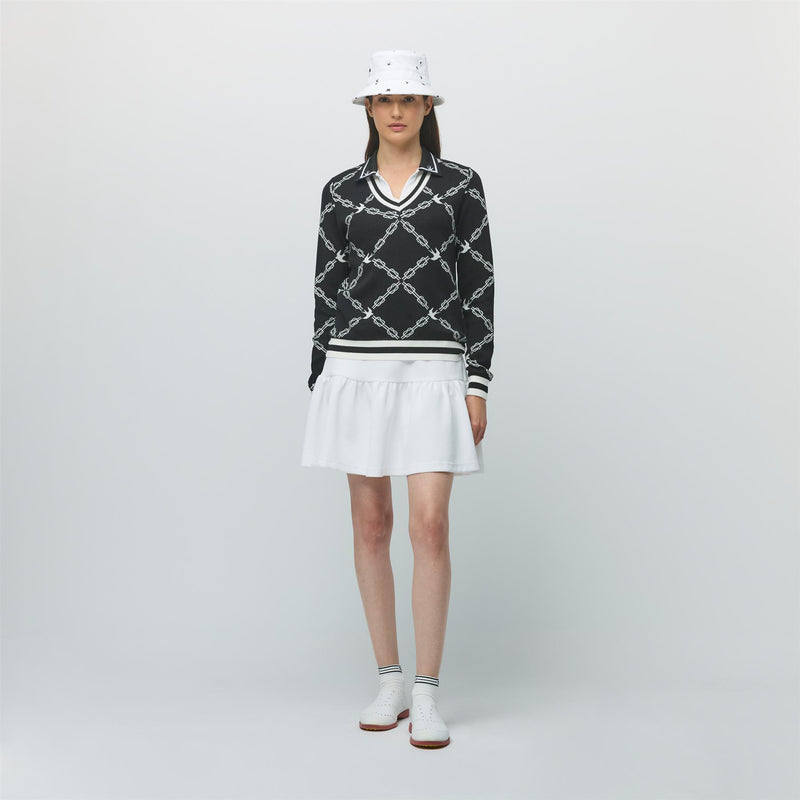 Womens Birdie Links Knit V-Neck Jumper