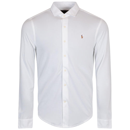 RLX Performance Pique Knit Shirt Ceramic White - SS25