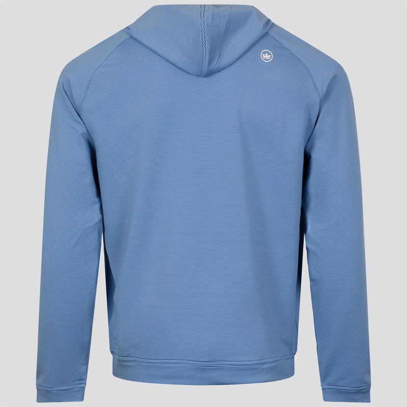 Pine Sugar Stripe Performance hoodie Windsor Blue