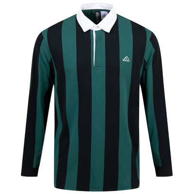 Go-To LS Rugby Polo Collegiate Green - SS24