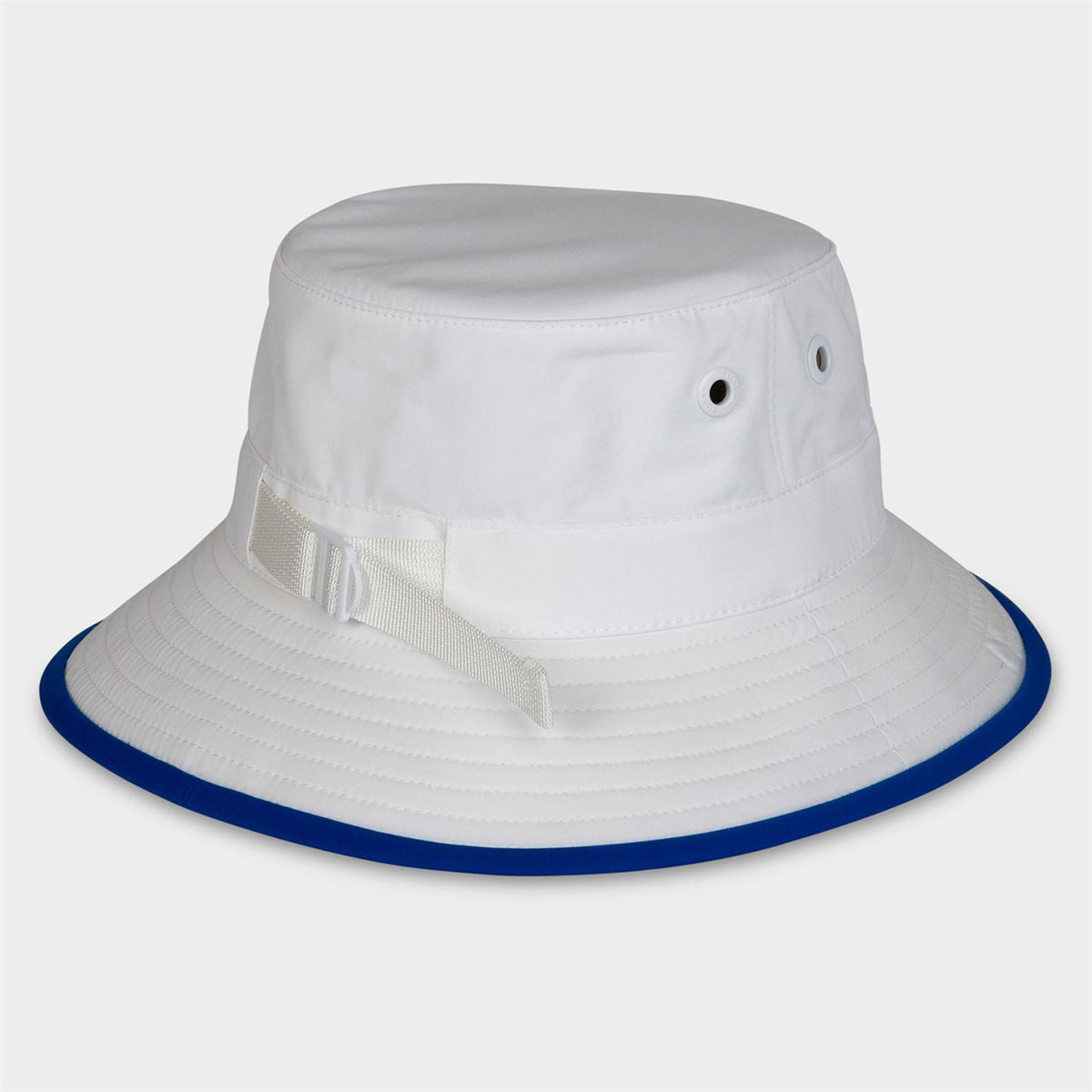 Tilley Wide Brim Bucket Hat White/Cobalt Blue