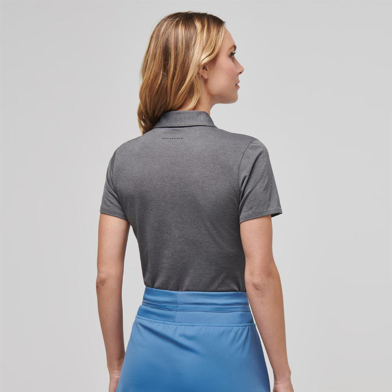 Womens Featherweight Active Polo Heather Black