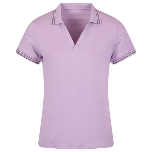 Womens Betty Drop V Polo Garden Violet/Graphite - AW24