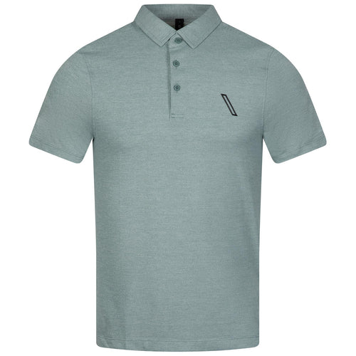 x TRENDYGOLF Evolution Polo Pique Heathered Tidewater Teal - SS23