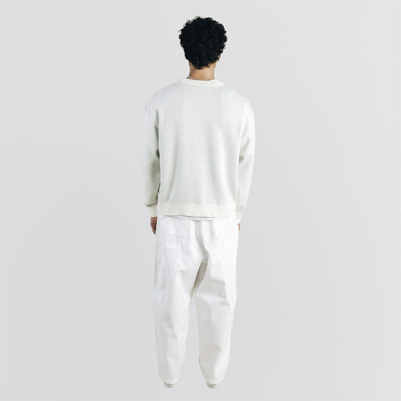 Chip Knit Crew Sweater Cream