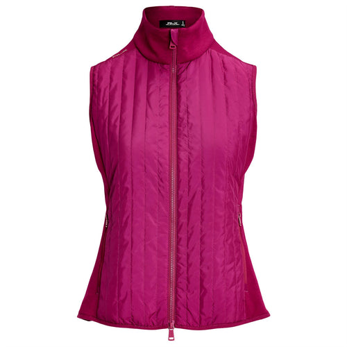 Womens RLX Perfromance Wool Full Zip Vest Fuchsia Berry - AW24