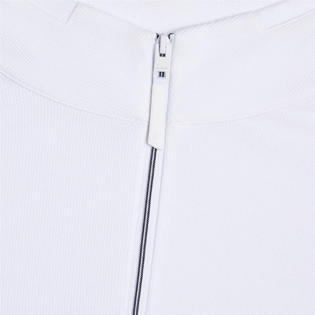 Waffle Knit Quarter Zip Snow