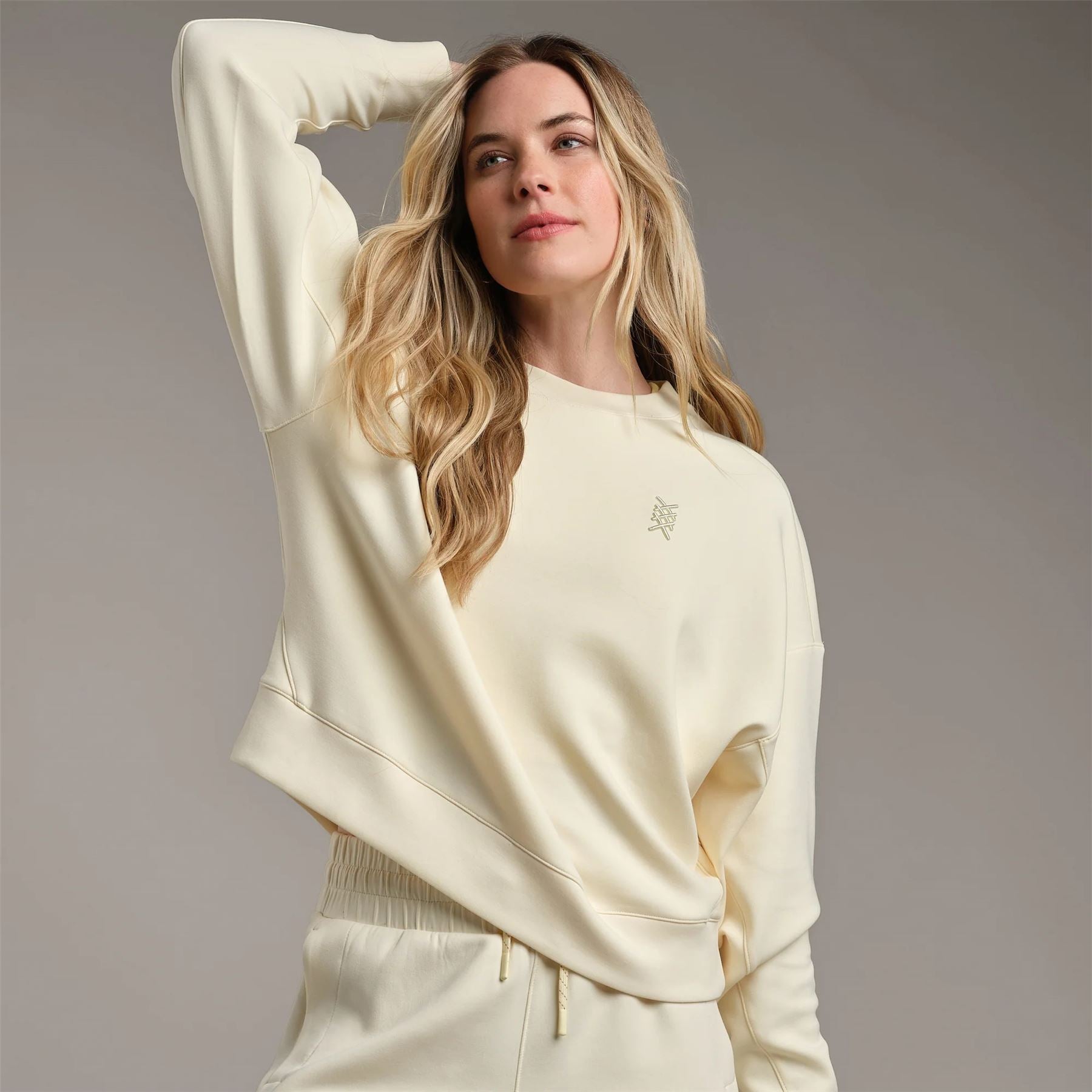 Womens DreamGlow Crewneck Sweatshirt Lemon Mist