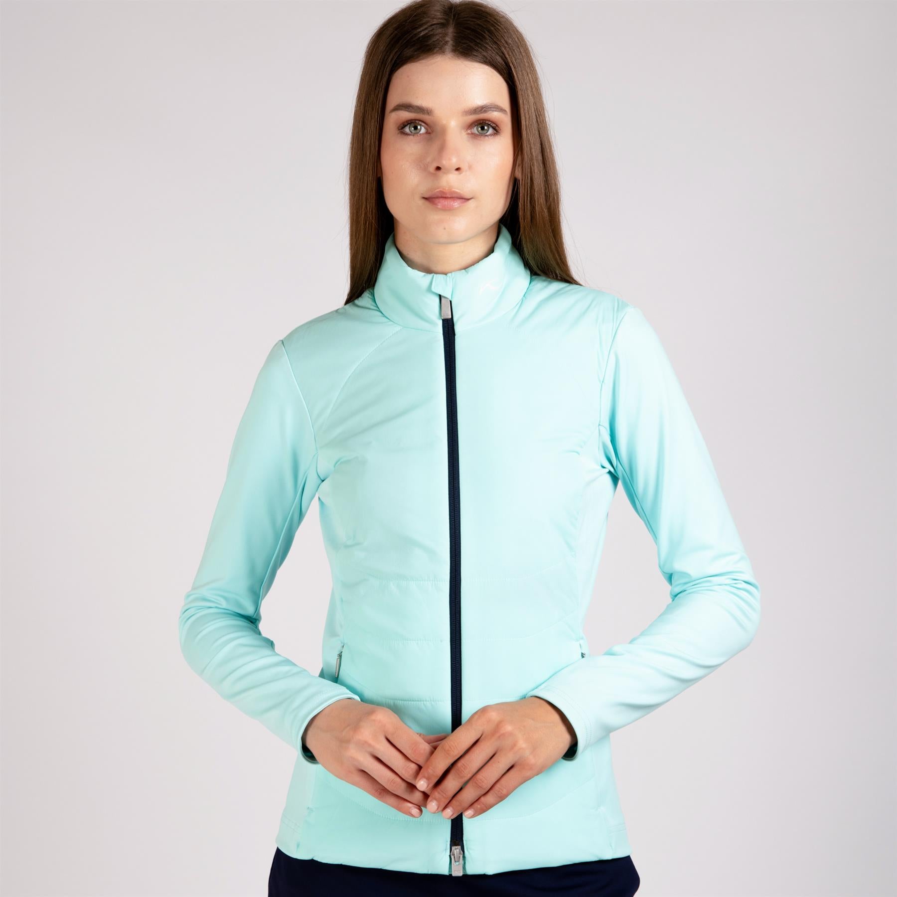 Womens Reach Hybrid Jacket Capri/Atlanta Blue