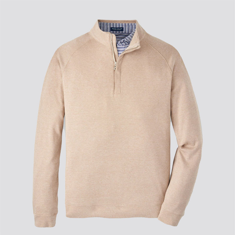 Grant Birdseye Quarter Zip Camel