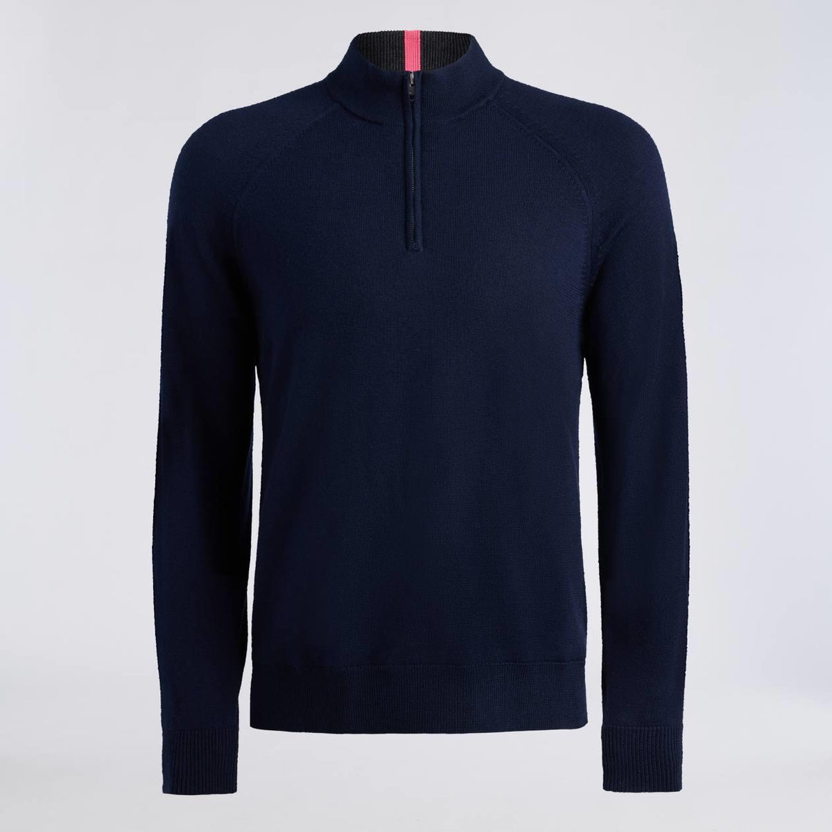 Circle G Merino Wool Quarter Zip Twilight/Charcoal Melange