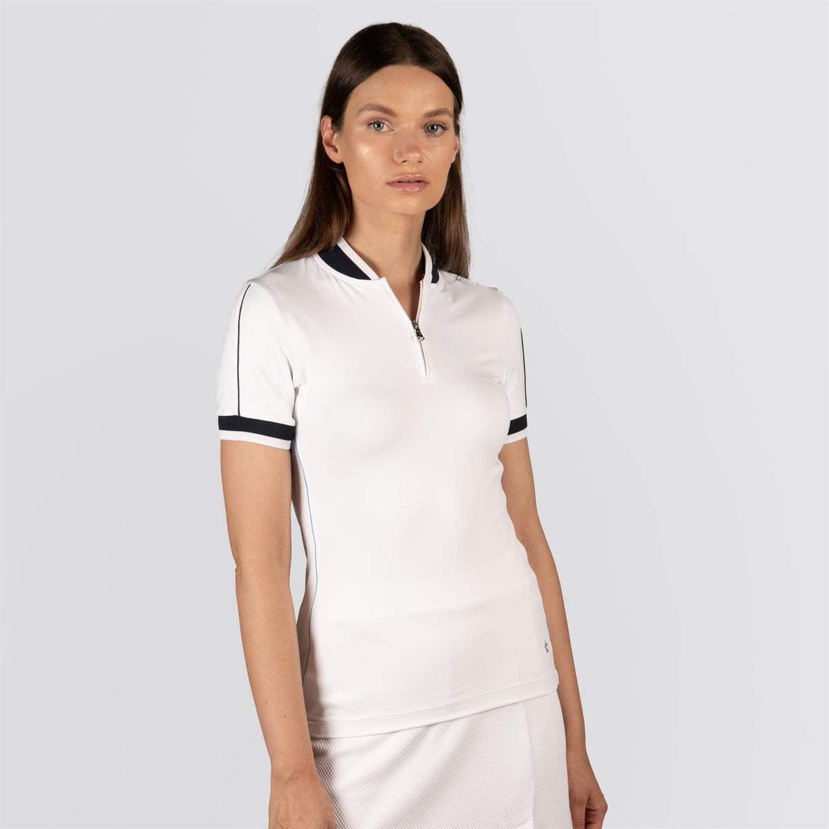 Womens Annie Polo White