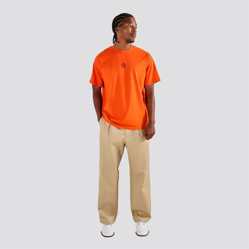 Reverse Pleat Pants Khaki