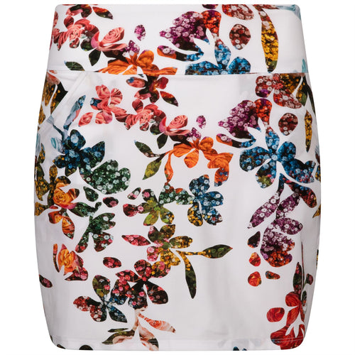Womens Core Basic Pocket Skirt White Graphic Floral - SS23