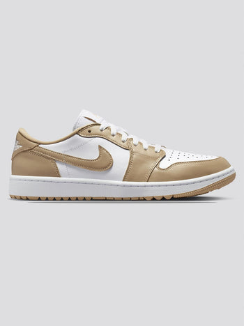 Jordan Golf Air Jordan 1 Low Spikeless Golf Shoes White/Linen