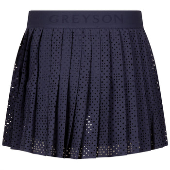 Greyson Womens Laser Cut Leo Skirt Maltese Blue | TRENDYGOLF USA