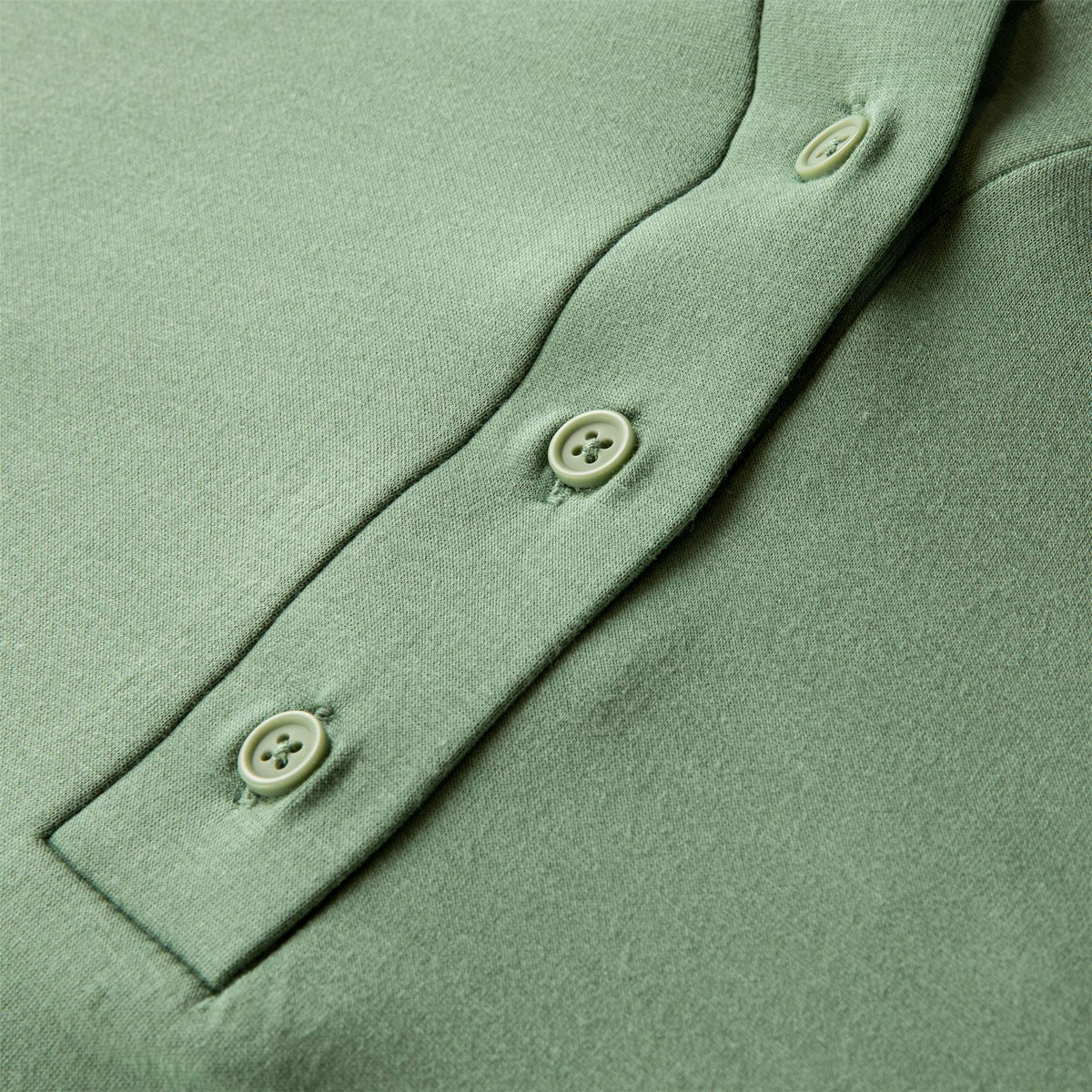 Womens Polo V-Neck Top Chive