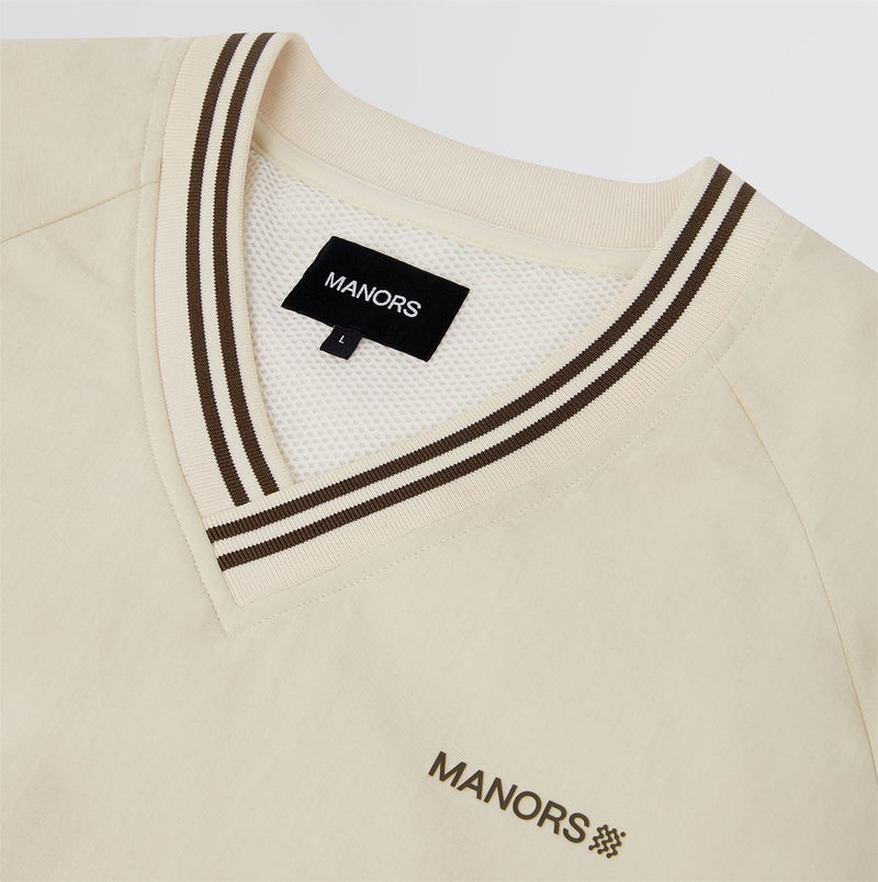 V-Neck Pullover Windbreaker Ivory