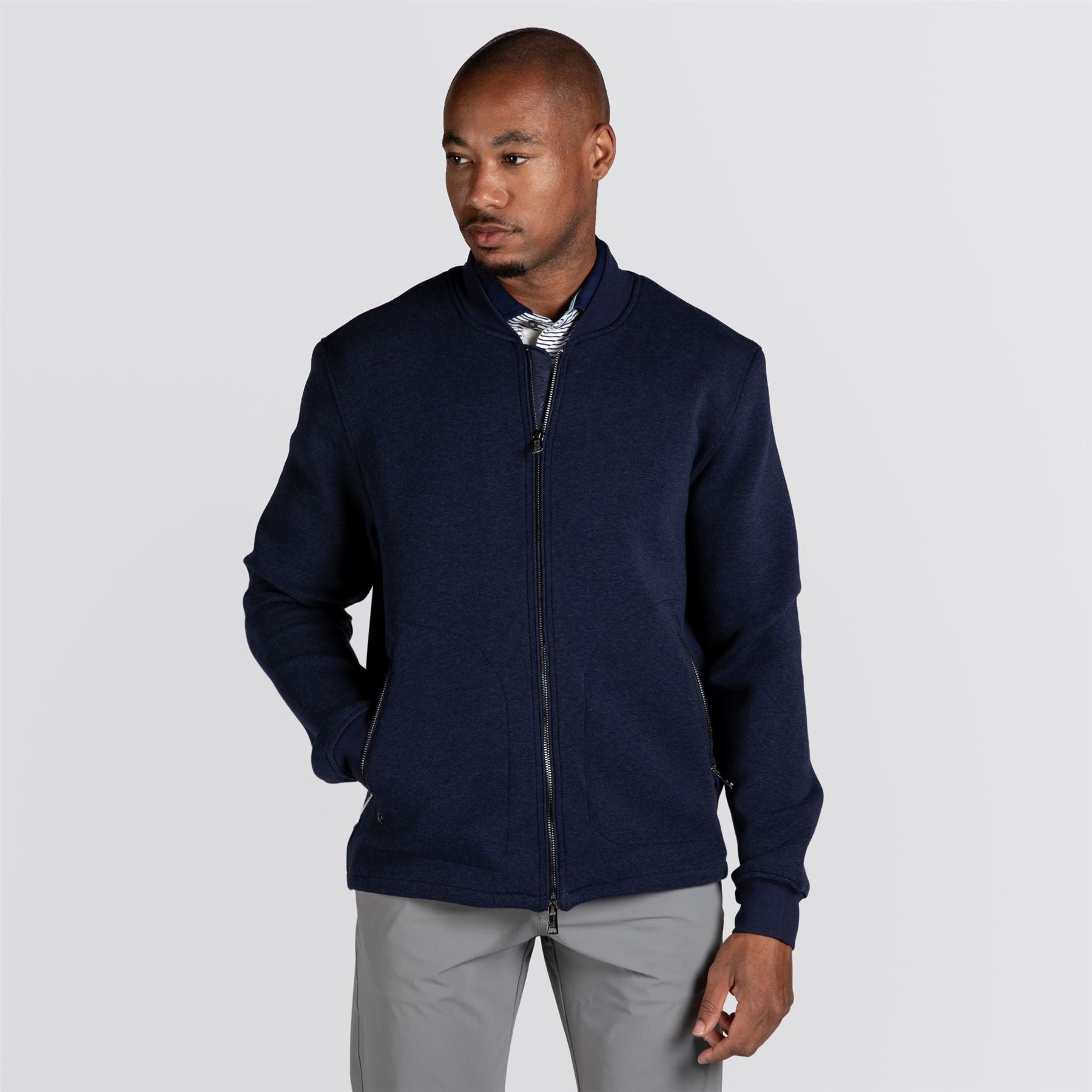 Calgary Luxe Bomber Maltese Blue