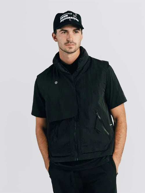 Herbie Nylon Vest Black
