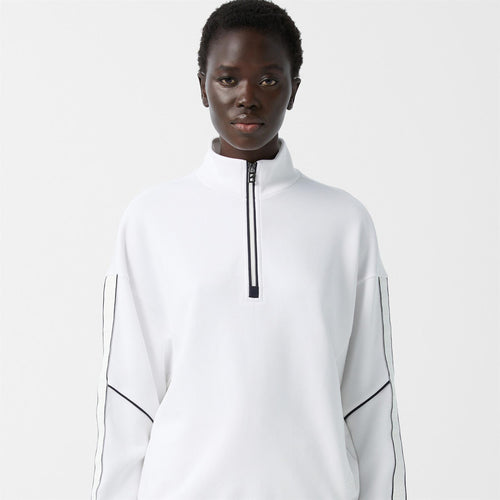 Womens Lio Half Zip Mid Layer Off White