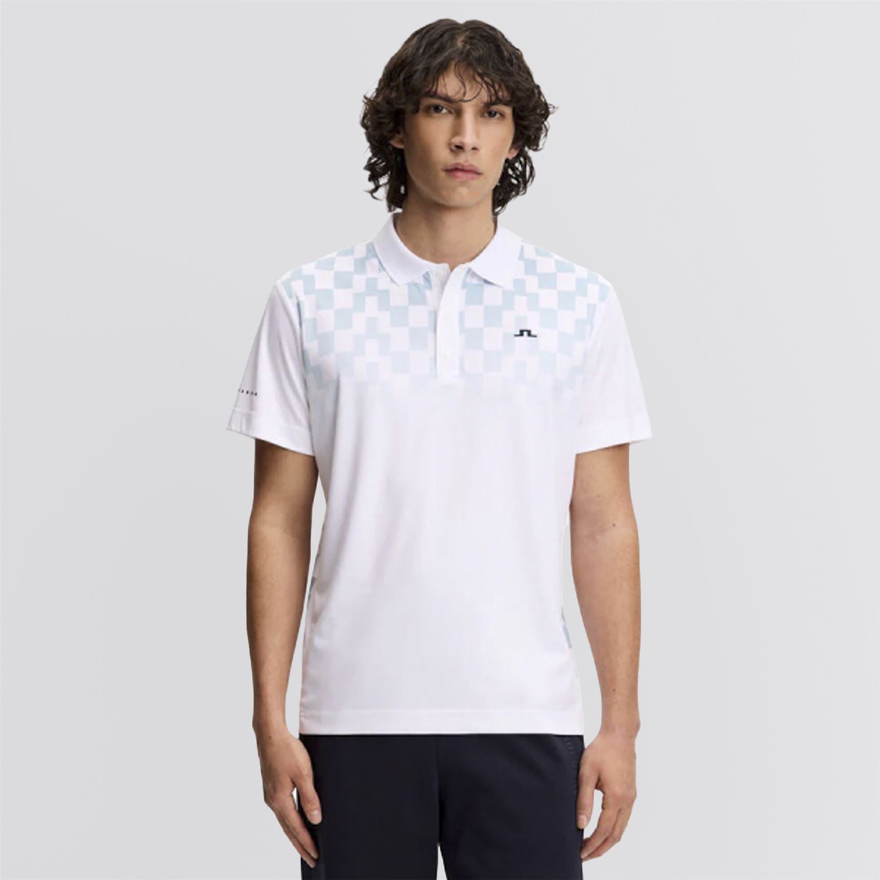 Finn Print Polo Finn Fade White