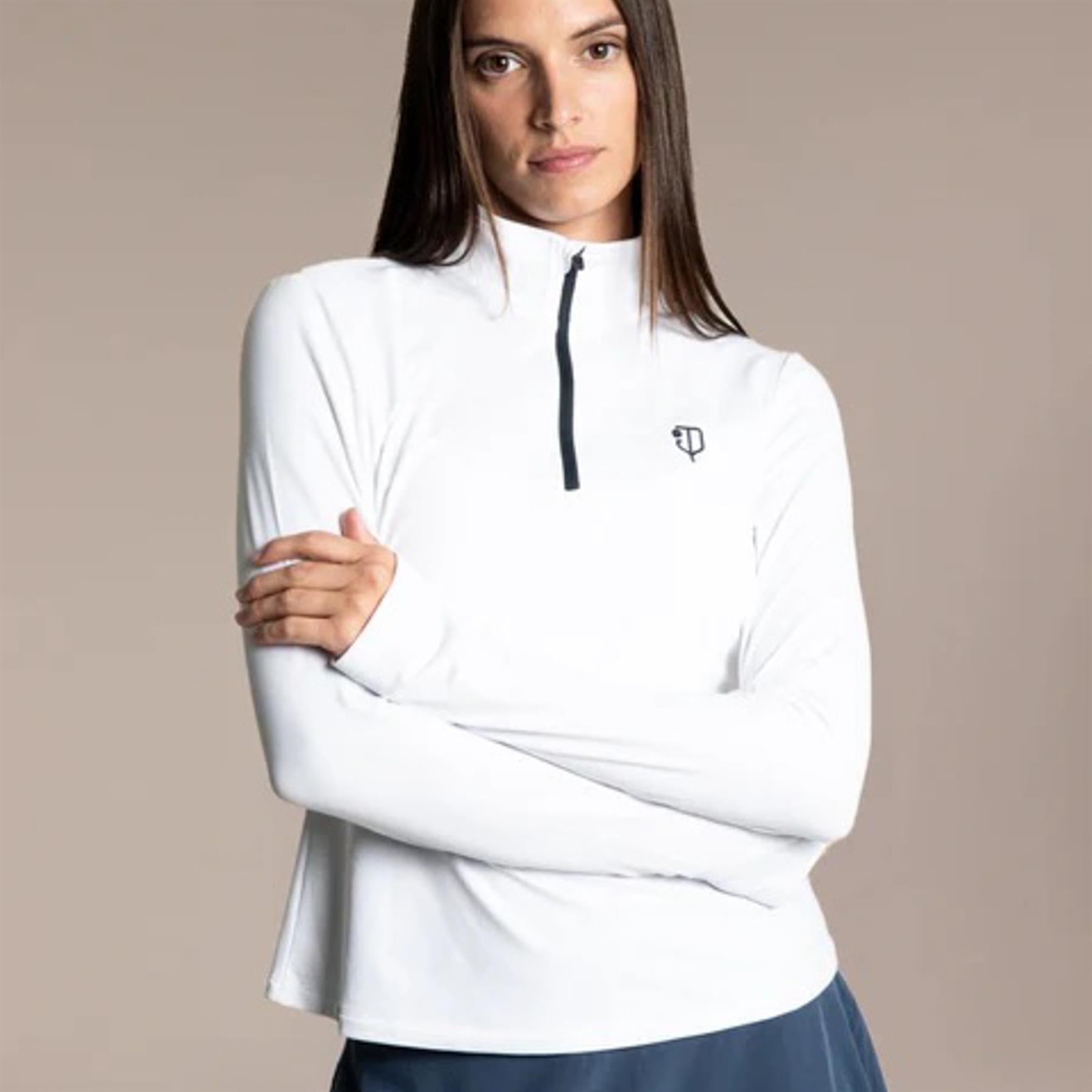 Womens Regatta Quarter Zip Clubhouse White