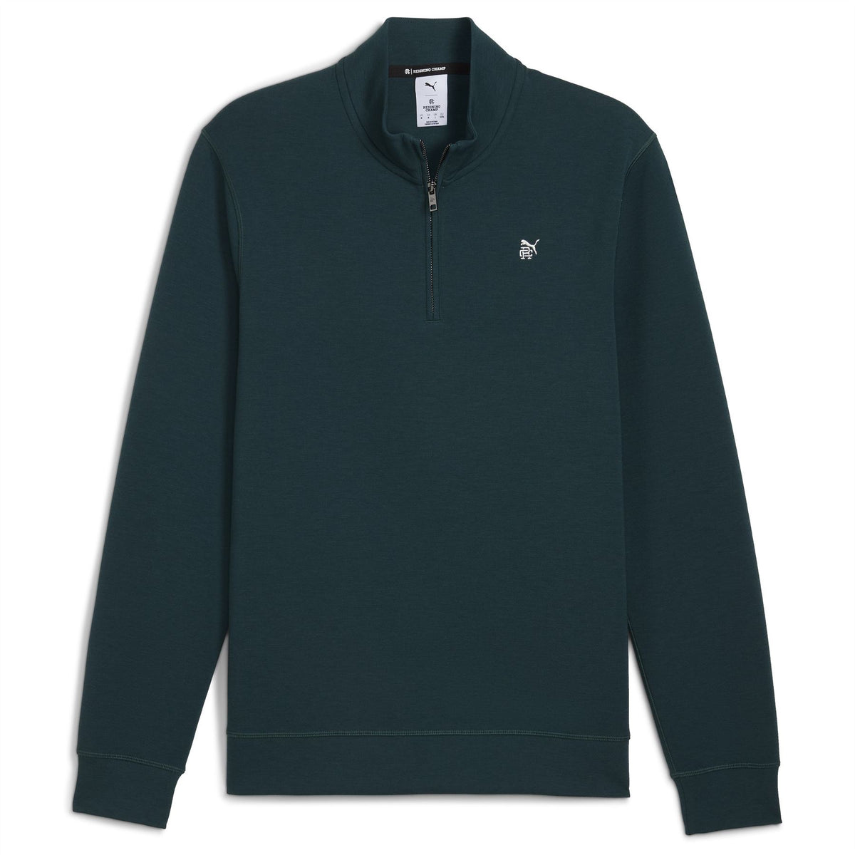 x RC Cloudspun Fleece Quarter Zip Green Terrain