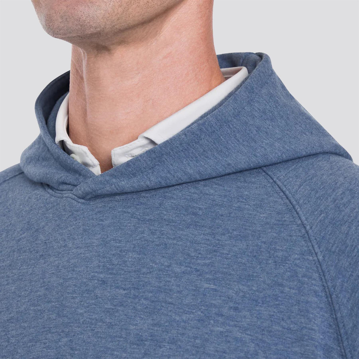 The Lawson Performance Hoodie Heathered Atlantic