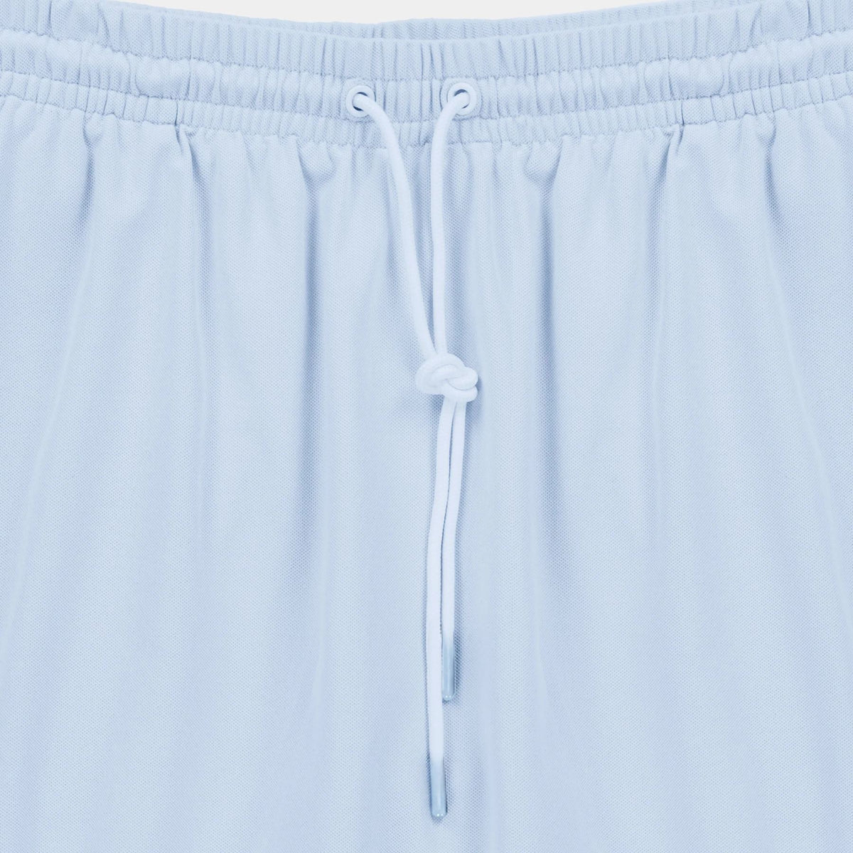 Womens Preppy Pique Mini Skirt Baby Blue/Navy