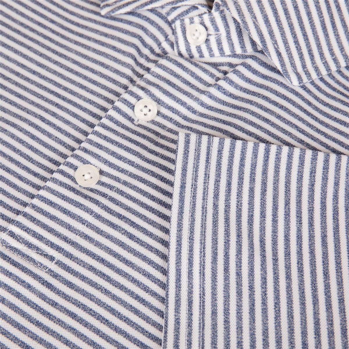 The Maxwell Polo Heathered Andover/White