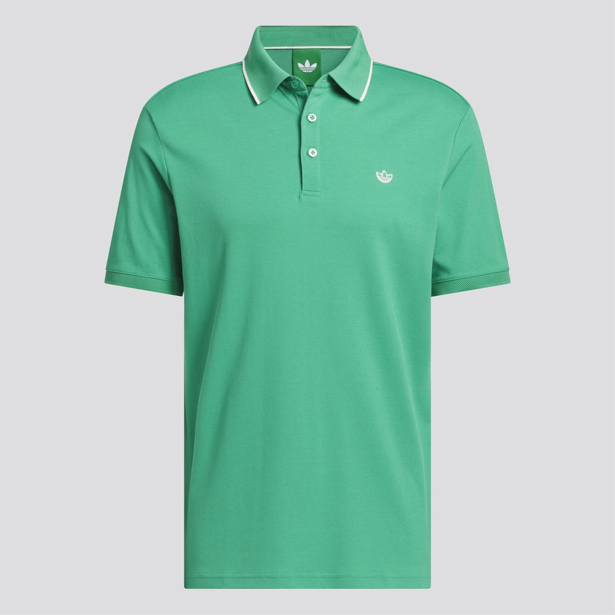 Originals Twistknit Trefoil Polo Court Green