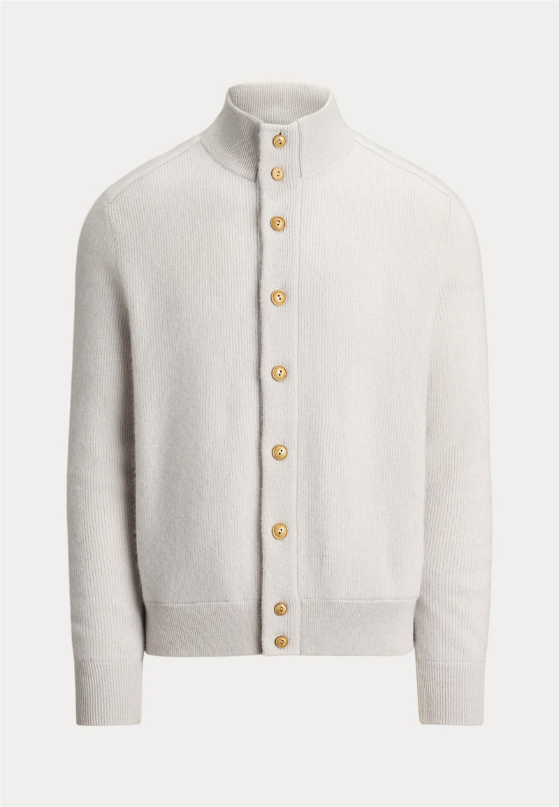 RLX Washable Cashmere Sweater Cardigan Stone Pebble