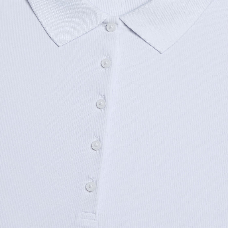 Tech Nylon Rib LS Polo Snow