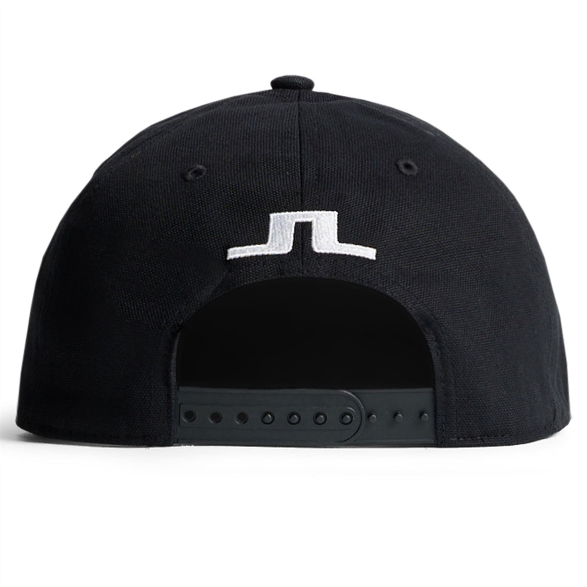 Flat Peak Cotton Twill Cap Black